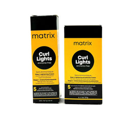 Matrix Curl Lights Set - Step 1 Lightening Cream (2 oz) & Step 2 Accelerator (1 oz) Duo