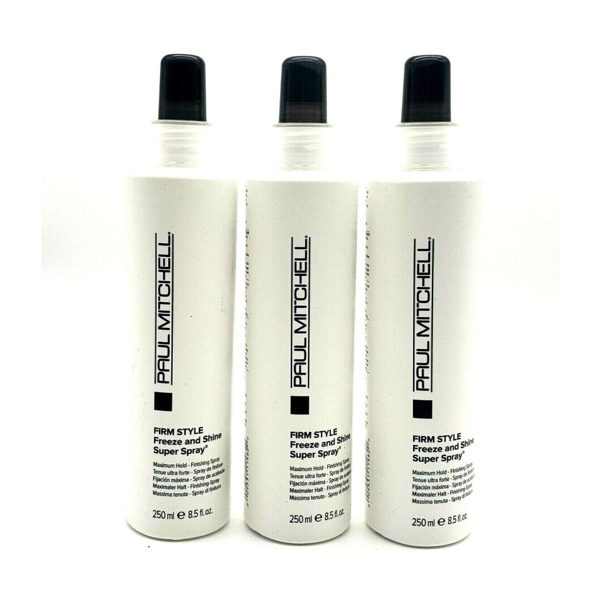 3 pack - Paul Mitchell Freeze and Shine / Hair Spray 8.5 oz