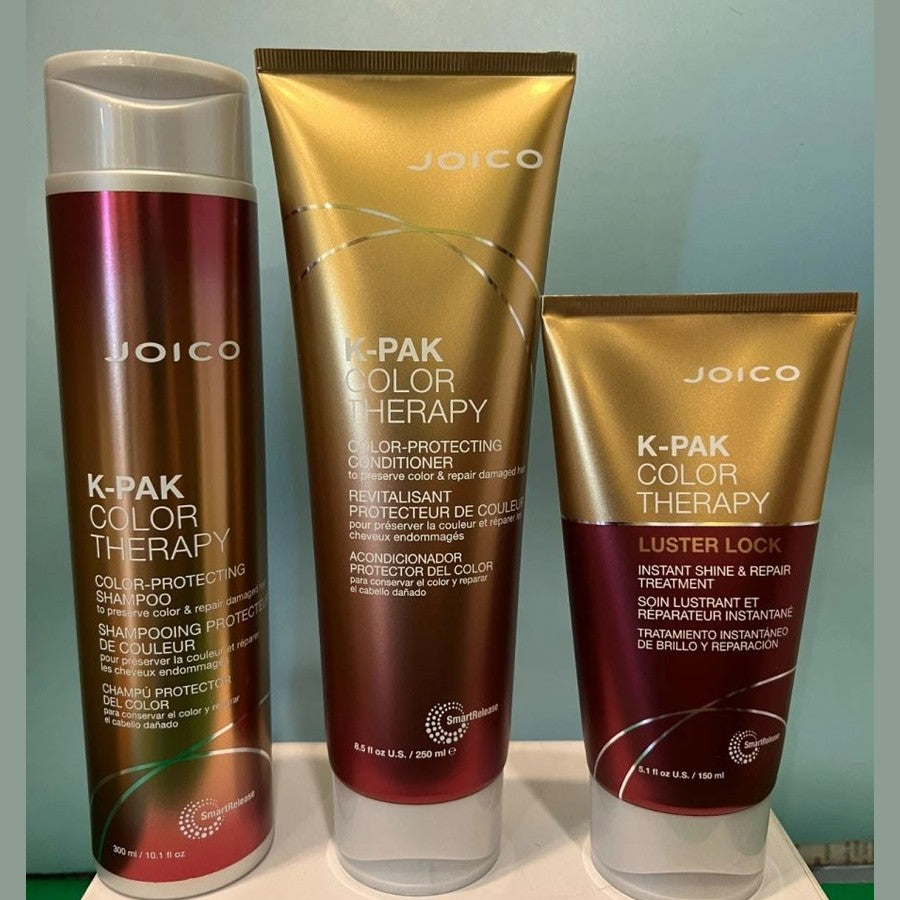 Set of 3 - Joico K-Pak Color Therapy Shampoo & Conditioner (10,8 oz) / pure