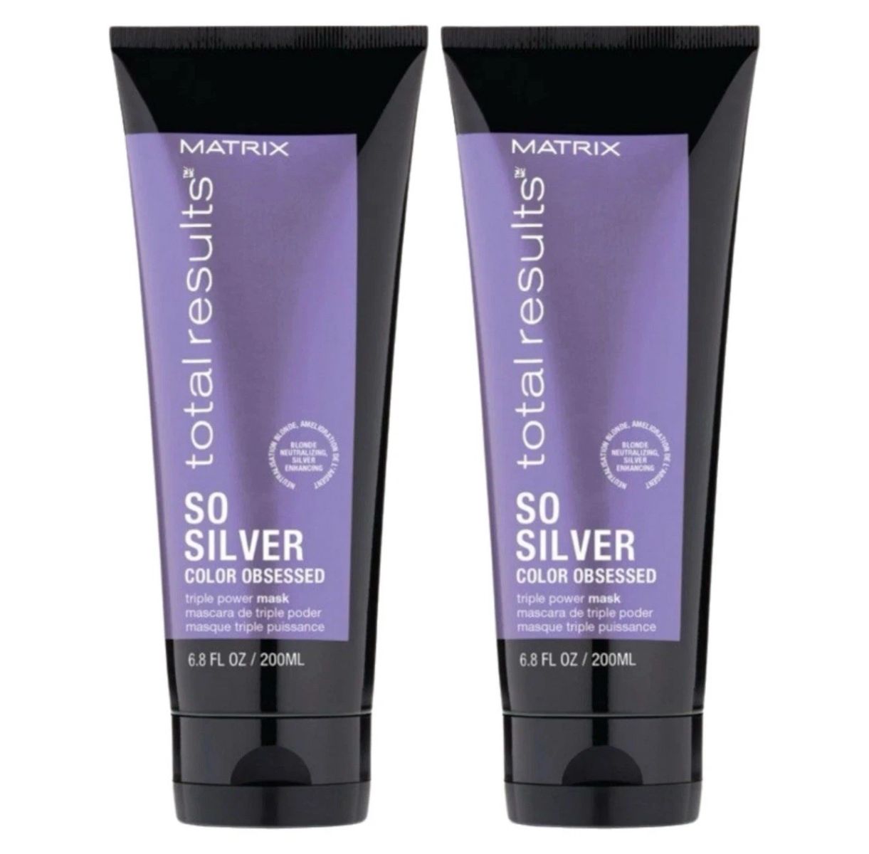 2-pack Matrix Total Results So Silver / Mask, 6.8 oz pure