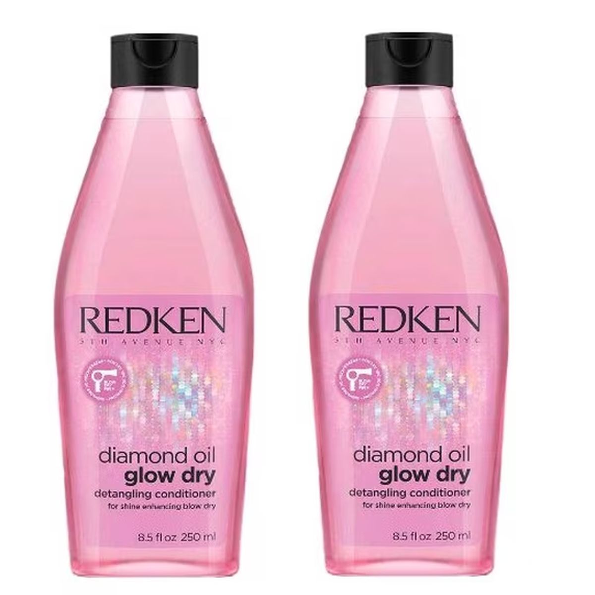 2-pack Redken Diamond Oil Glow / Dry Detangling Conditioner, 8.5 oz - pure fs