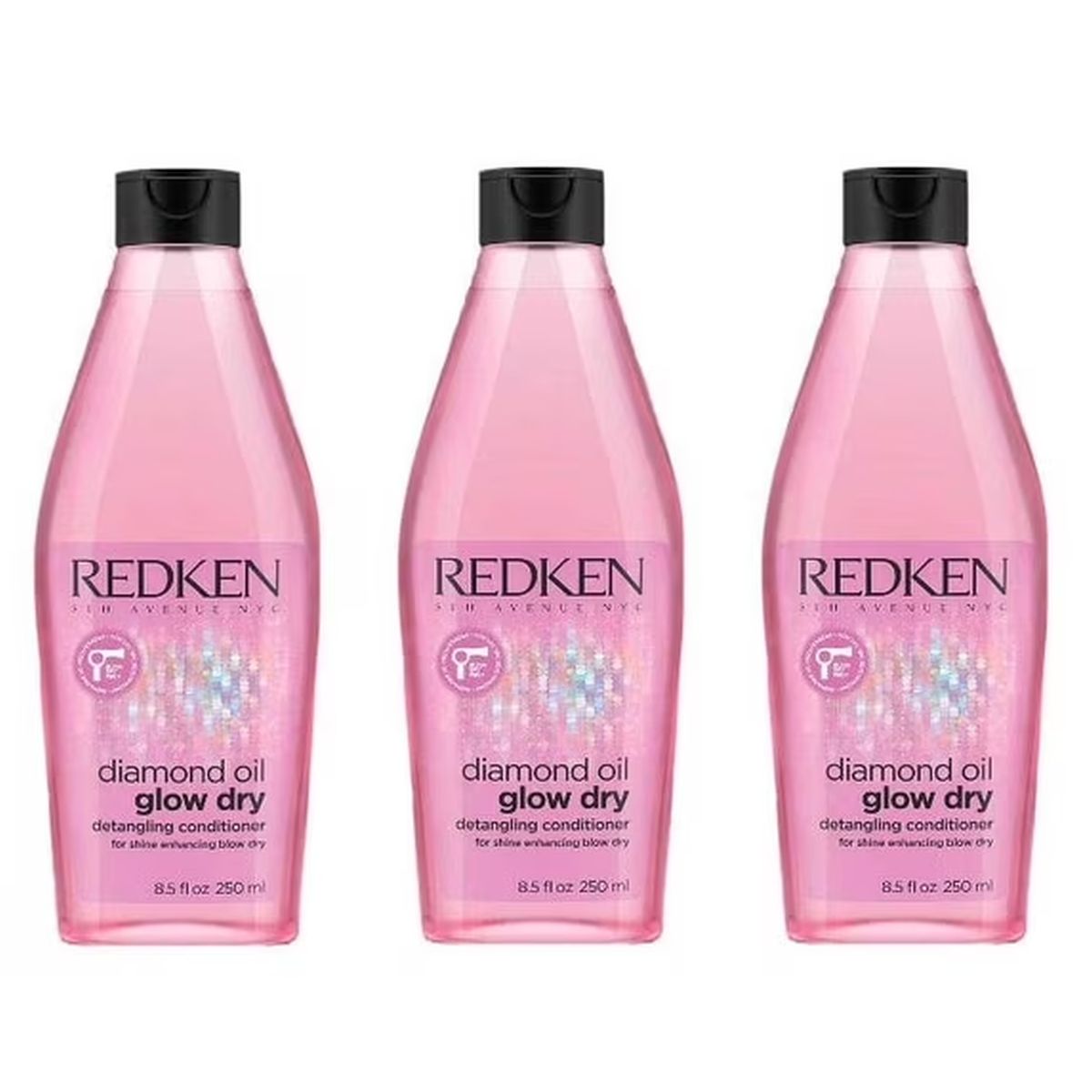 3-Pack Redken Diamond Oil / Detangling Conditioner, 8 oz