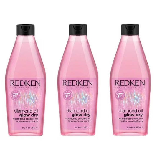 3-Pack Redken Diamond Oil Glow / Dry Detangling Conditioner, 8.5 oz - pure fs