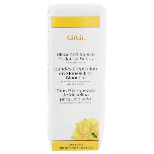 GiGi Small Bleached Muslin Epilating Strips 100 Strips #0630