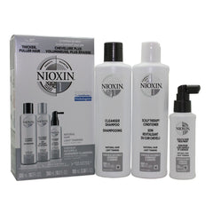 Nioxin Starter Kit 1 Cleanser, Therapy, Treatment (10+5+3oz) 3pc nwpk pure
