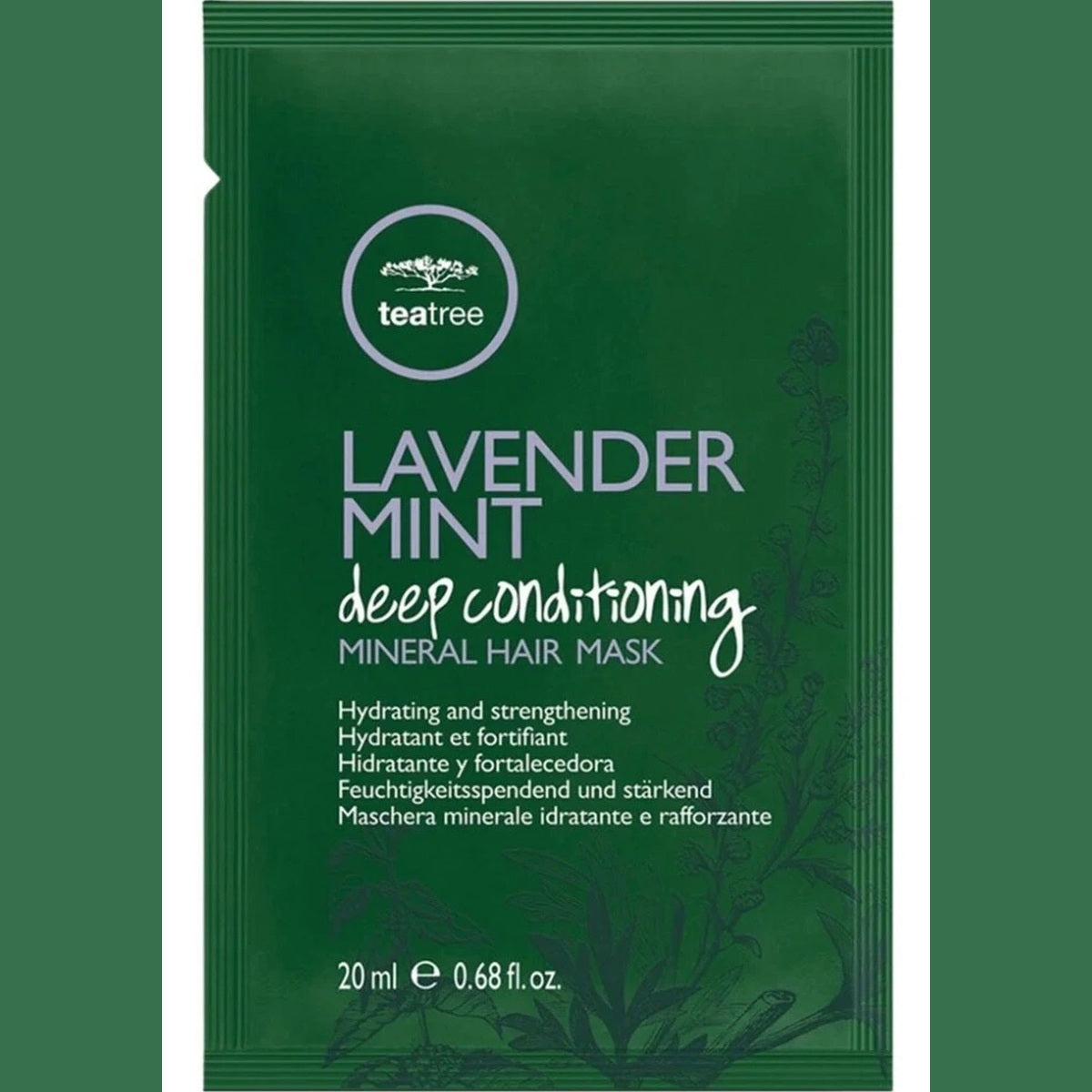Paul Mitchell Lavender Mint Deep Conditioning Hair Mask 0.68 oz travel pure