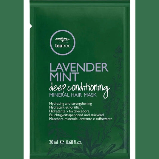 Paul Mitchell Lavender Mint Deep Conditioning Hair Mask 0.68 oz travel pure