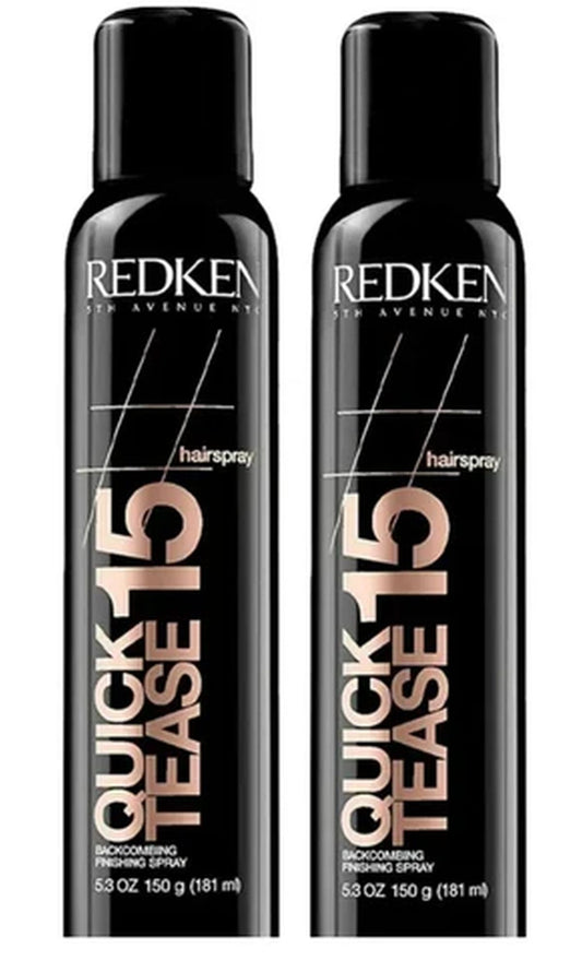2-pack Redken Quick Tease, 15 Backcombing / Finishing Spray [ 5.3 oz ]