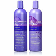 DUO Clairol Shimmer Lights Shampoo & Conditioner 16 oz (original) pure