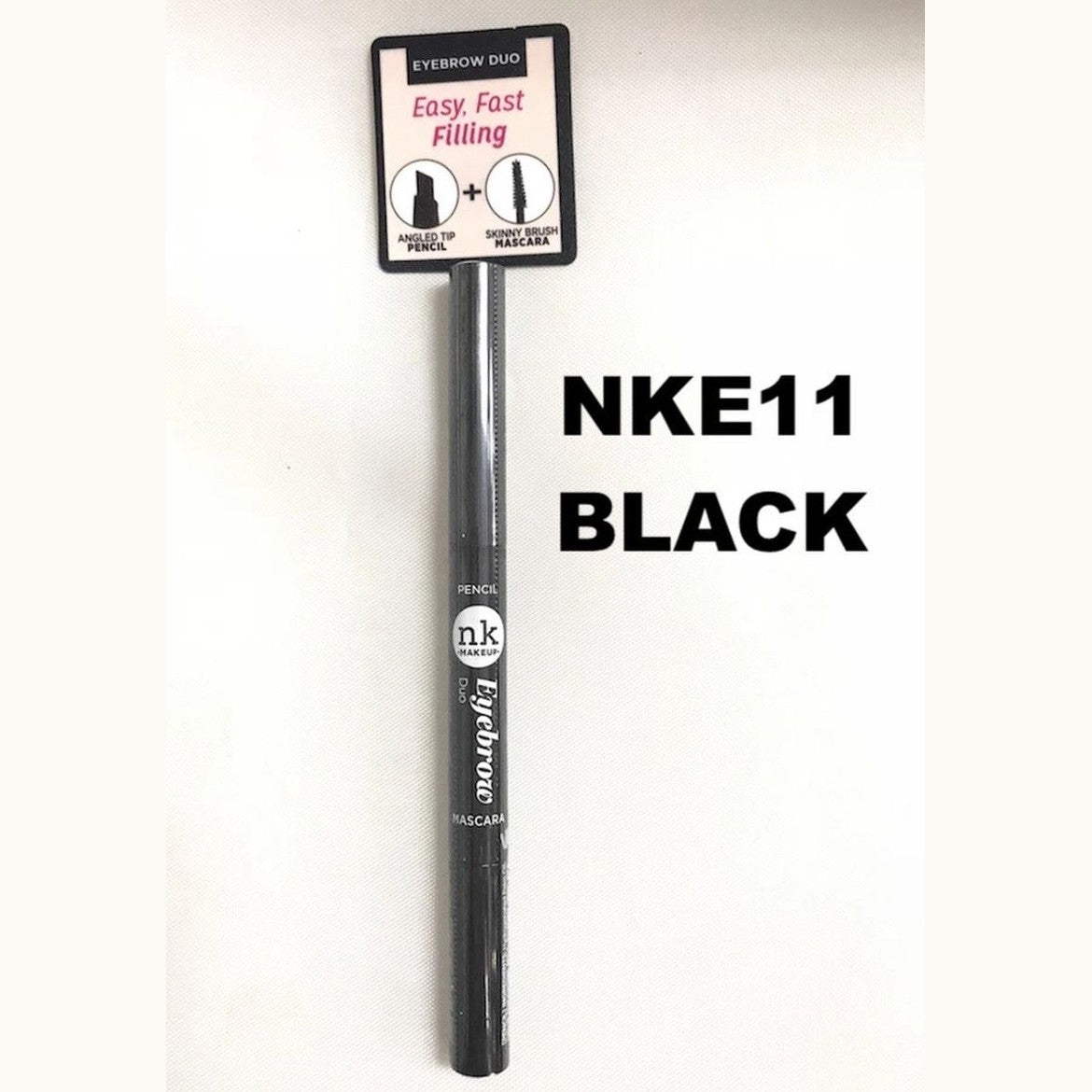 Nicka K Eyebrow Pencil & Skinny Mascara Duo NKE11 Black