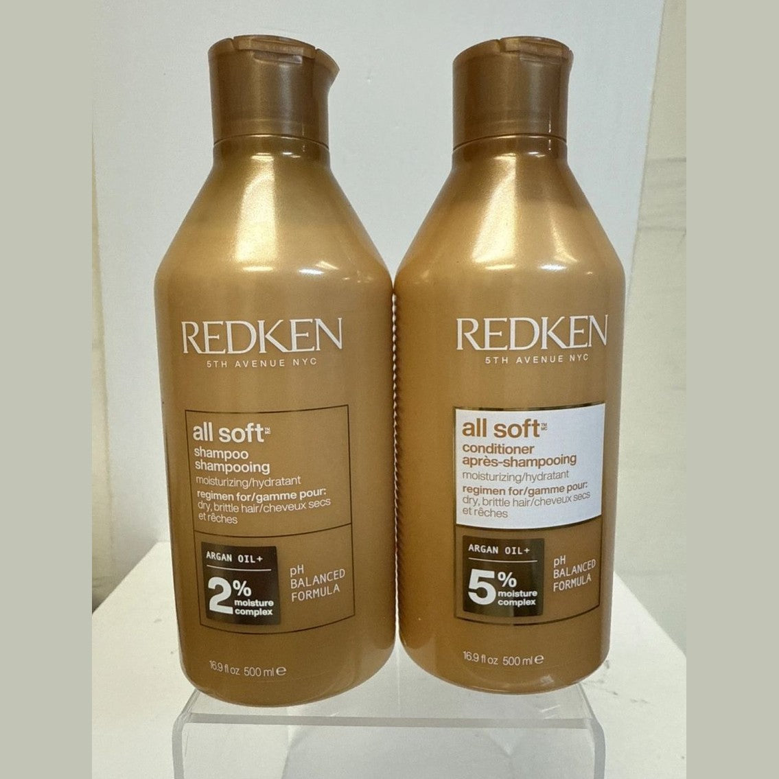 Redken All Soft - Shampoo and Conditioner 16.9 oz / Duo