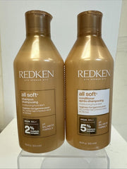 Redken All Soft Shampoo and Conditioner 16.9 fl oz Duo pure