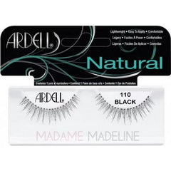 #110 Ardell Natural Fashion Lashes Black 1 pair care fs