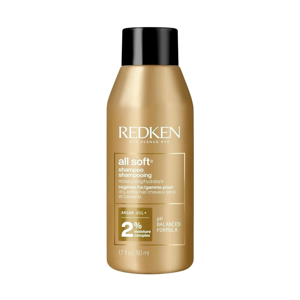 1.7 oz Redken All Soft Shampoo travel pure