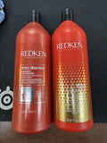 Redken Frizz Dismiss Smoothing Shampoo & Conditioner 33.8 oz Duo Mixed pure