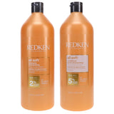 Duo Redken All Soft Shampoo & Conditioner 33.8 oz (new package) pure