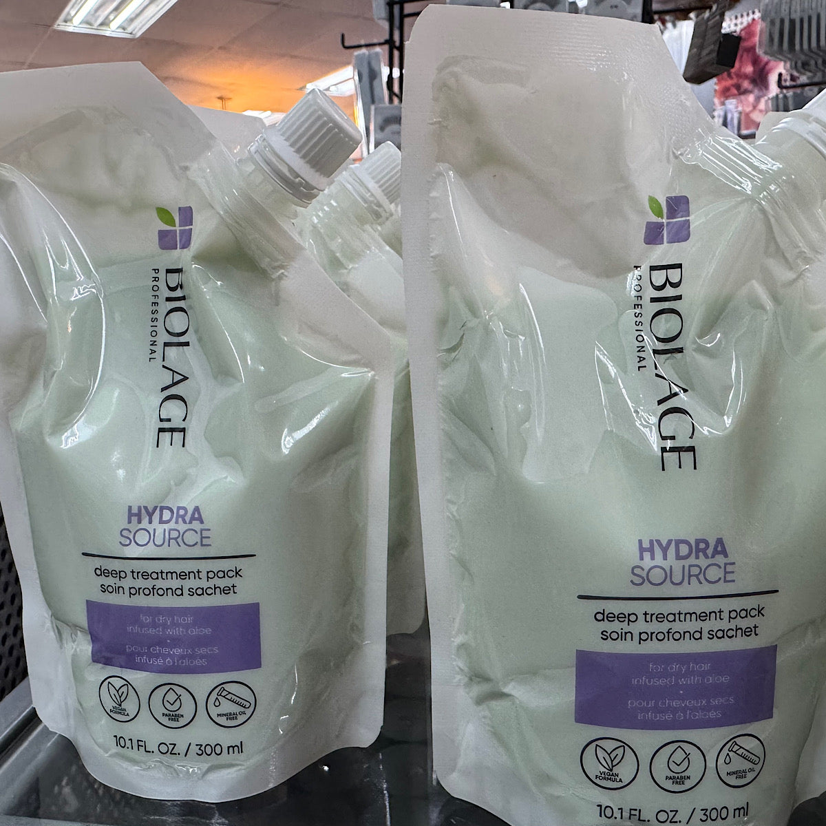 2 Pack - Matrix Biolage / Hydra Source Deep Treatment Pack 10.1 oz