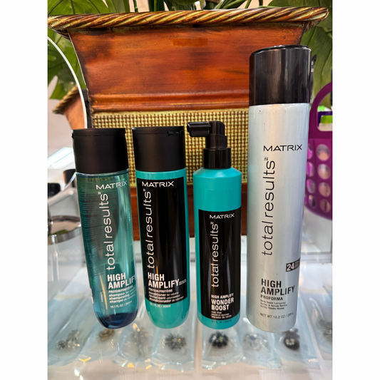 Lot of 4 - Matrix Total Results Amplify thin / haircare Kit pure