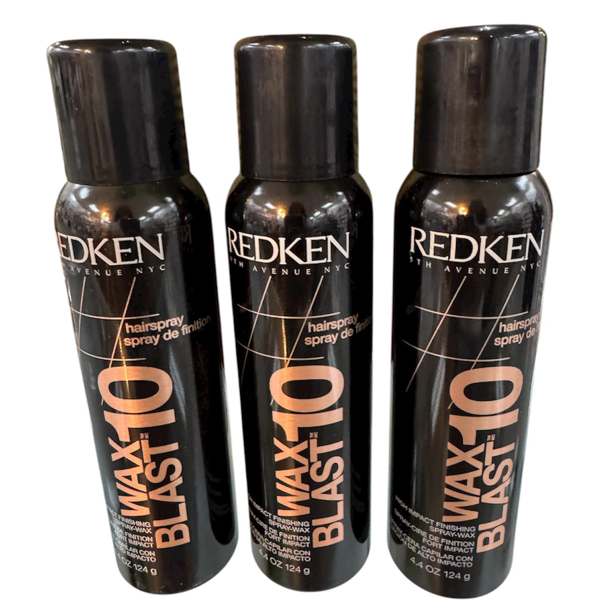3-Pack Redken Wax Blast 10 High Impact / Spray Wax 4.4 oz OG