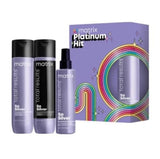 Matrix Platinum Hit So Silver Trio Gift Set (Shampoo/Conditioner/Leave In)