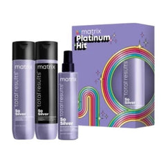 Matrix Total Results So Silver Trio Gift 3pc Set (Shampoo/Conditioner/Leave In) pure