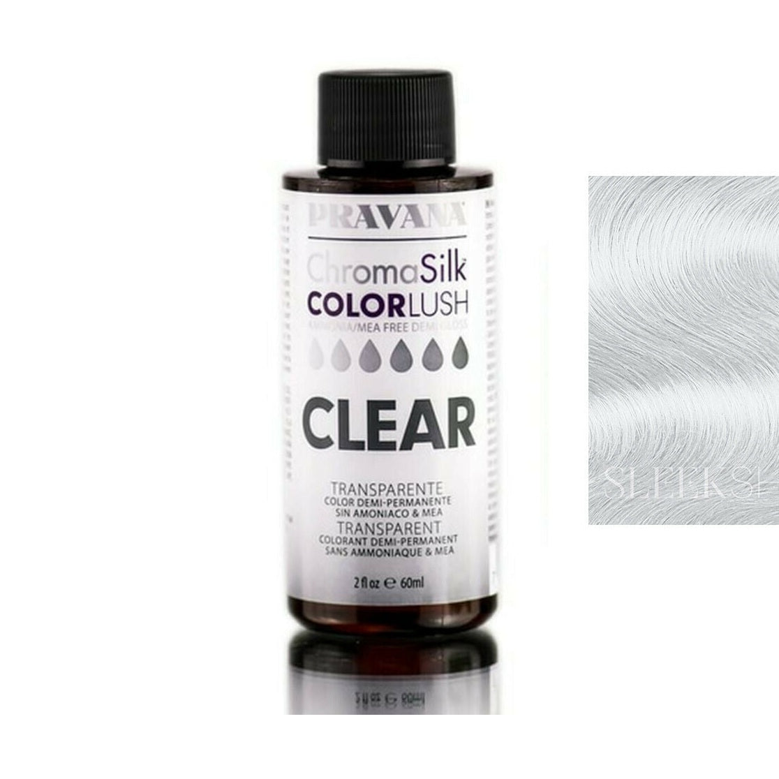 Pravana ChromaSilk ColorLush, Demi Gloss - CLEAR hair color 2 oz pure fs
