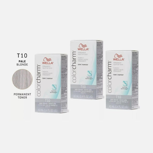 Wella Color Charm / Toner [T10 Pale Blonde - Liquid 1.4 oz (pack of 3) pure