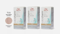 Wella Color Charm T15 Pale Beige Blonde Liquid Toner 1.4 oz (pack of 3) pure