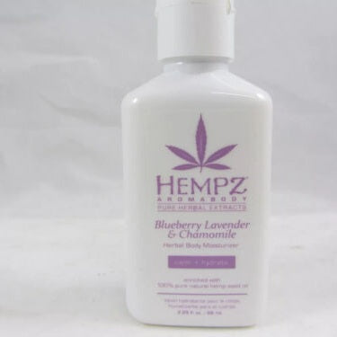 2.25 oz Hempz Blueberry Lavender & Chamomile Herbal Body Lotion, travel - pure