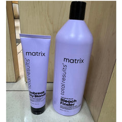 Matrix Total Results Unbreak My Blonde Bleach Finder Rinse 33.8 oz & Leave in 5 oz Duo