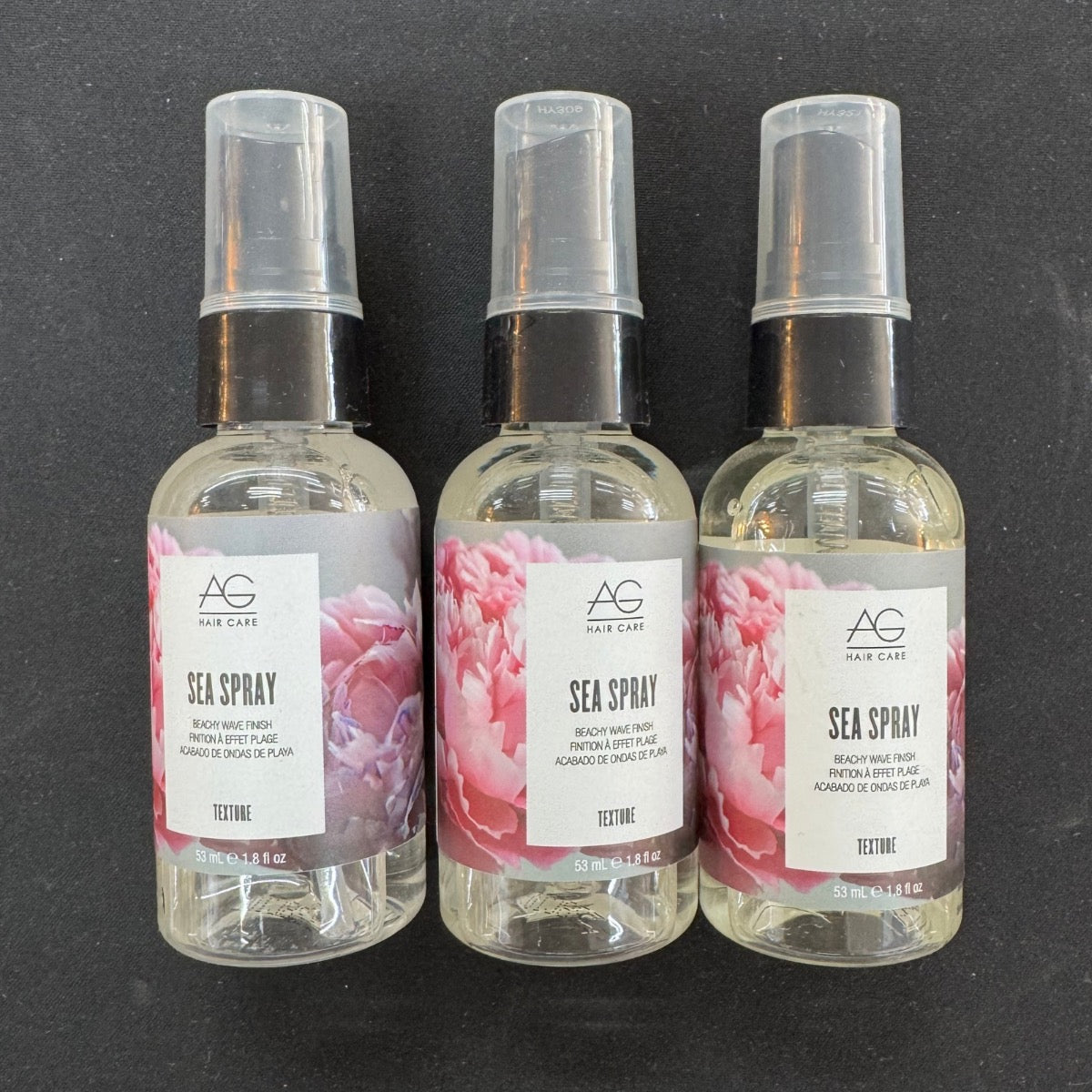 3 Pack - AG Hair Sea Spray / Beach Wave Finish 1.8 oz Travel