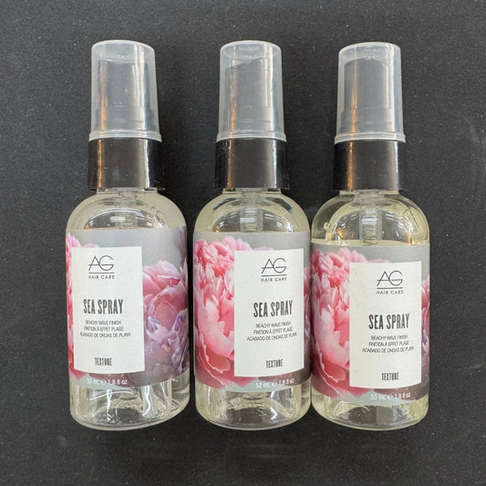 3 Pack - AG Hair Sea Spray / Beach Wave Finish 1.8 oz Travel