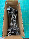 Used Chrome Hook / for Slatwall 6" Retail Display Hook - 25 piece