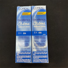 Loreal Excellence Creme Resistant Gray Color 8X Medium Blonde 1.74 oz (pack of 2)