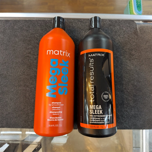 Matrix Total Results Mega Sleek Shampoo & Conditioner 33.8 oz Duo Mixed pure