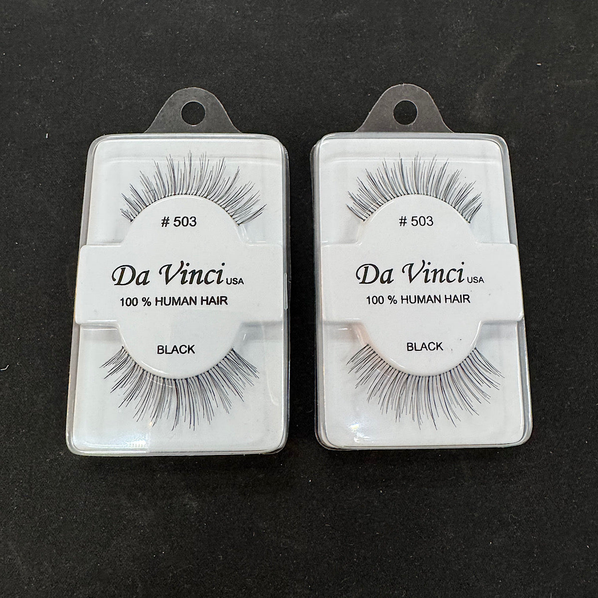 Da Vinci Eye Lashes 503 100% Human Hair Black (pack of 2)
