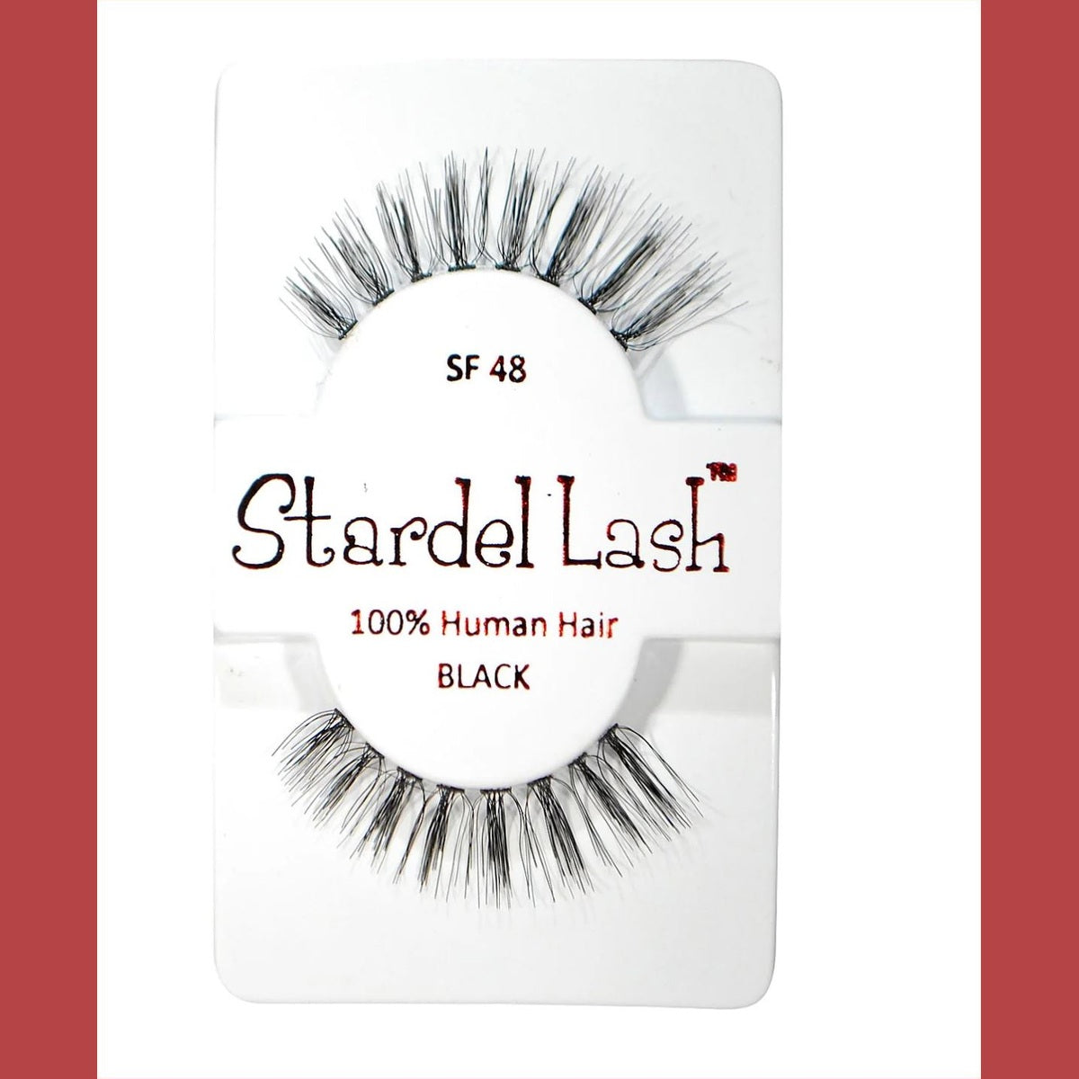 Stardel Lash 100% Human Hair Eyelashes Black SF 48 (pack of 3)