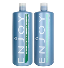 Enjoy Therapeutic Volumizing Sulfate Free Shampoo & Conditioner 33.8 oz DUO pure type