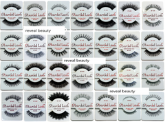 Stardel Eye Lashes 100% Human Hair Black one pair Choose Number