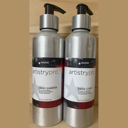 Sexy Hair Artistry / Pro Clean Palette Shampoo & Base Coat Conditioner 9.4oz - Duo pure