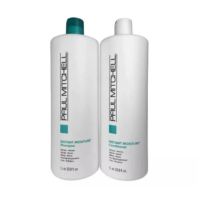Paul Mitchell Instant Moisture Shampoo & Conditioner [33.8 oz] Liter - Duo