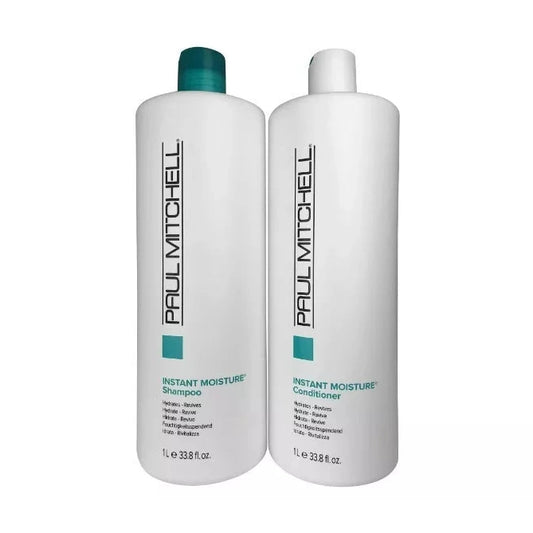 Paul Mitchell Instant Moisture Shampoo & Conditioner [33.8 oz] Liter - Duo