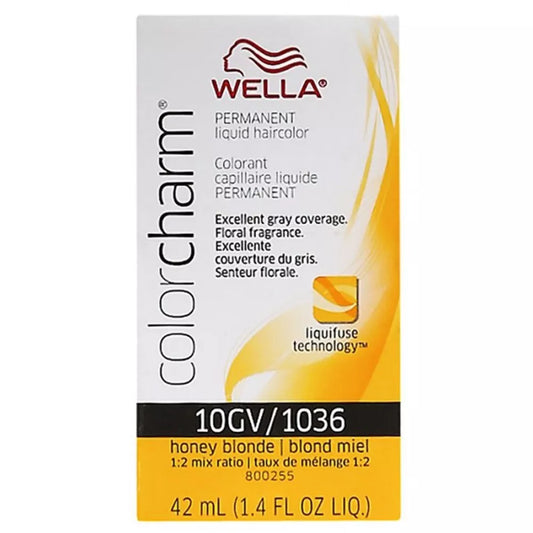 Wella Color Charm Liquid 1036/10GV Honey Blonde Hair color 1.4 oz pure