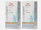 Wella Color Charm T15 Pale Beige Blonde Permanent Liquid Hair Toner 1.4 oz (pack of 2)