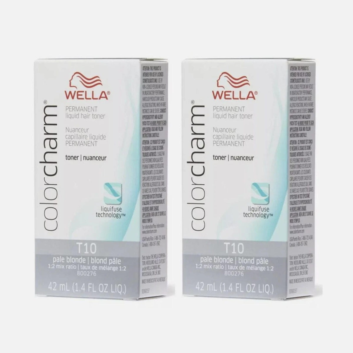 Wella Color Charm / Toner [T10 Pale Blonde - Liquid 1.4 oz (pack of 2) pure