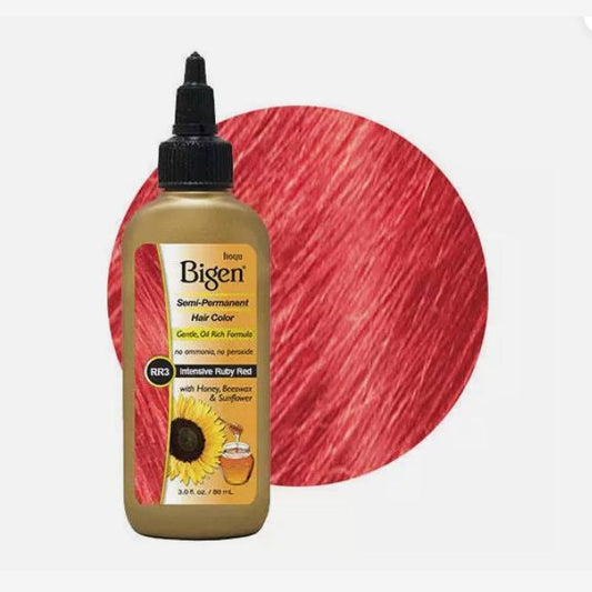 Bigen Semi Permanent / Hair Color RR3 - Intensive Ruby Red, 3 oz pure