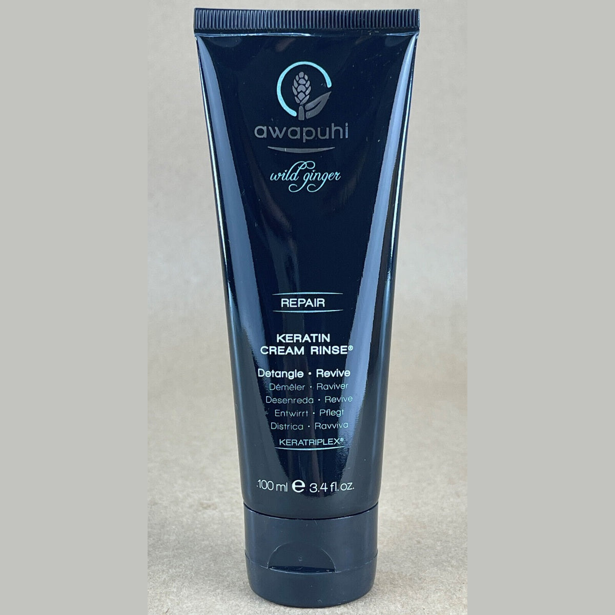 Paul Mitchell Awapuhi Ginger Keratin Cream Rinse 3.4 oz travel tube for detangling and repairing hair