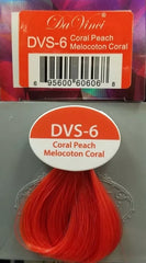 Da Vinci Extreme •Semi Hair Creme Color 3.4 oz  DVS-6 coral peach