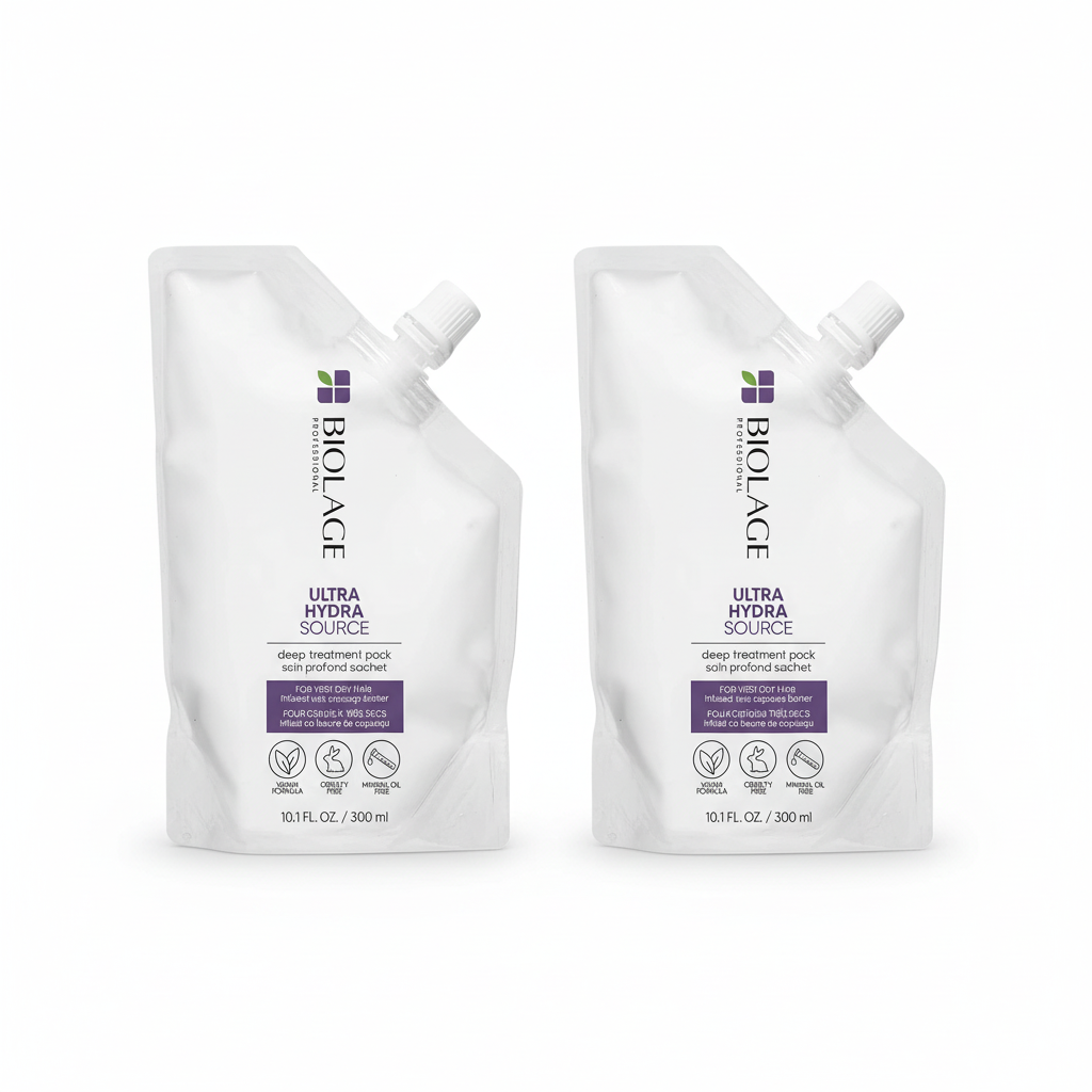 Matrix Biolage Ultra Hydra Source Deep Treatment Pack 10.1 oz 2-pack with two pouches