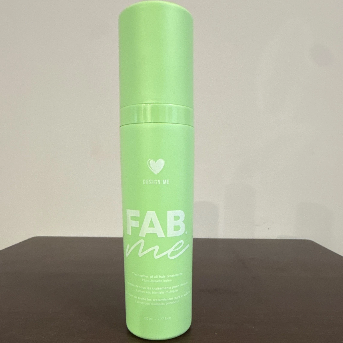 DesignME FAB Me Multi-Benefit Lotion 3.4 oz single bottle on a white background